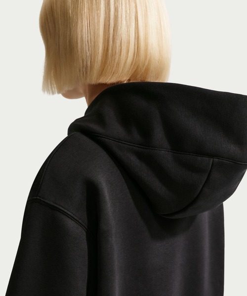 NIKE（ナイキ）の「ナイキ NIKE ナイキ ウィメンズ NSW PHNX フリース OS L/S ロゴ HDY（パーカー・レディース・ダークグリーン/ブラック・M/L）」の4枚目の写真