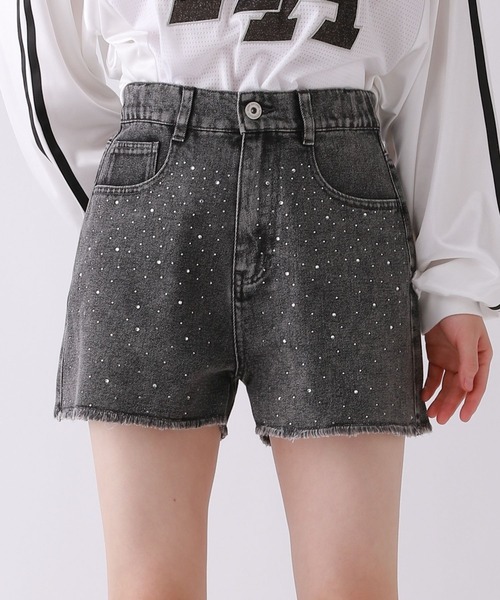 repipi armario（レピピ アルマリオ）の「ビジューデニムショートパンツ（デニムパンツ・キッズ・ブルー/ブラック・SMALL/MEDIUM/LARGE）」の9枚目の写真