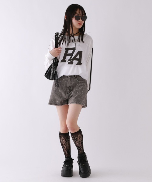 repipi armario（レピピ アルマリオ）の「ビジューデニムショートパンツ（デニムパンツ・キッズ・ブルー/ブラック・SMALL/MEDIUM/LARGE）」の13枚目の写真