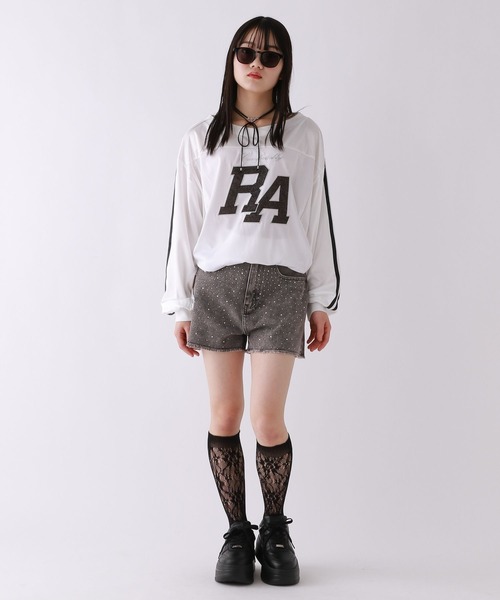 repipi armario（レピピ アルマリオ）の「ビジューデニムショートパンツ（デニムパンツ・キッズ・ブルー/ブラック・SMALL/MEDIUM/LARGE）」の14枚目の写真