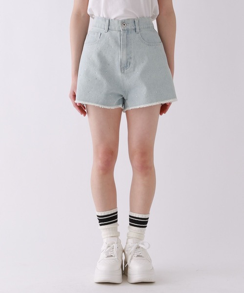 repipi armario（レピピ アルマリオ）の「ビジューデニムショートパンツ（デニムパンツ・キッズ・ブルー/ブラック・SMALL/MEDIUM/LARGE）」の15枚目の写真