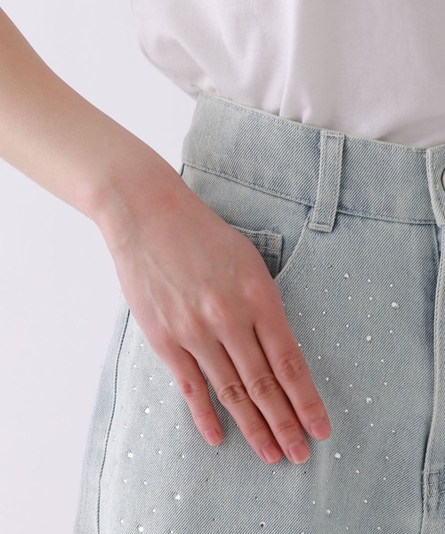 repipi armario（レピピ アルマリオ）の「ビジューデニムショートパンツ（デニムパンツ・キッズ・ブルー/ブラック・SMALL/MEDIUM/LARGE）」の19枚目の写真