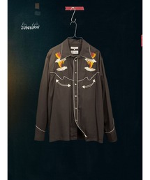 Nudie Jeans（ヌーディージーンズ）の「Nudie Jeans/ヌーディージーンズ Gonzo Western Shirt / ウェスタンシャツ / Black/Brown（シャツ/ブラウス）」