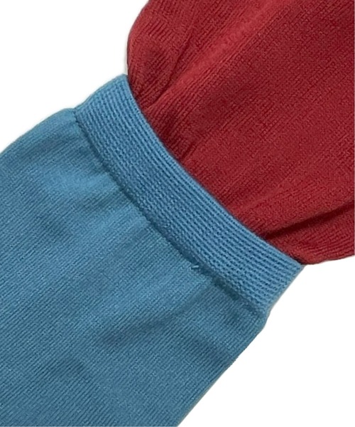 FAKUI（ファクイ）の「SWITCHING 3COLOR SOCKS / 切替え3カラーソックス（ソックス/靴下・レディース・グリーン系その他/ブルー系その他/レッド系その他・22.0～24.0cm）」の9枚目の写真