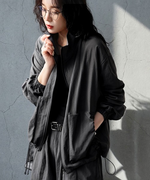 antiqua（アンティカ）の「パイピング ジップ アウター（その他アウター・レディース・ブラック/グレー・ONESIZE）」の9枚目の写真