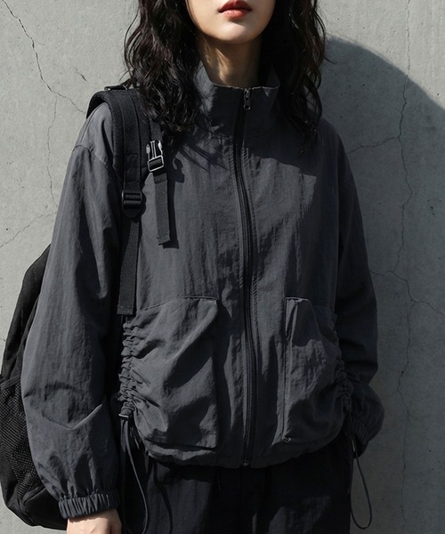 antiqua（アンティカ）の「パイピング ジップ アウター（その他アウター・レディース・ブラック/グレー・ONESIZE）」の4枚目の写真