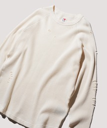 C.E.L.STORE（セルストア）の「I LOVE LA   アイラブエルエー LONG SLEEVE WAFFLE TEE ダメージ加工 長袖 ワッフル サーマルカットソー（Tシャツ/カットソー）」