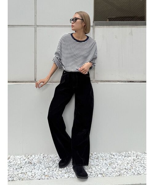 Ungrid（アングリッド）の「【WEB限定】スリーブボリュームワッフルロングスリーブTee（Tシャツ/カットソー・レディース・ピンク/ネイビー/グリーン系その他/イエロー/ブラック/アイボリー・FREE）」の21枚目の写真