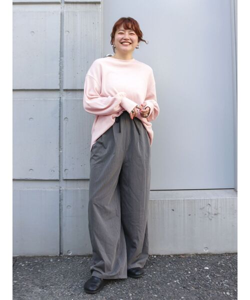 Ungrid（アングリッド）の「【WEB限定】スリーブボリュームワッフルロングスリーブTee（Tシャツ/カットソー・レディース・ピンク/ネイビー/グリーン系その他/イエロー/ブラック/アイボリー・FREE）」の22枚目の写真