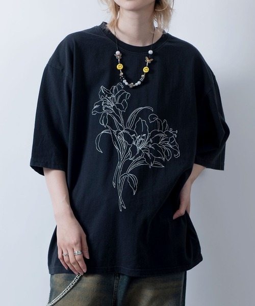 NOIZY(ノイジー)の「Pigment hard wash T-shirt(Tシャツ/カットソー・メンズ・グレー/ブラック系その他/ブラック/グレー系その他・LARGE/MEDIUM)」の10枚目の写真