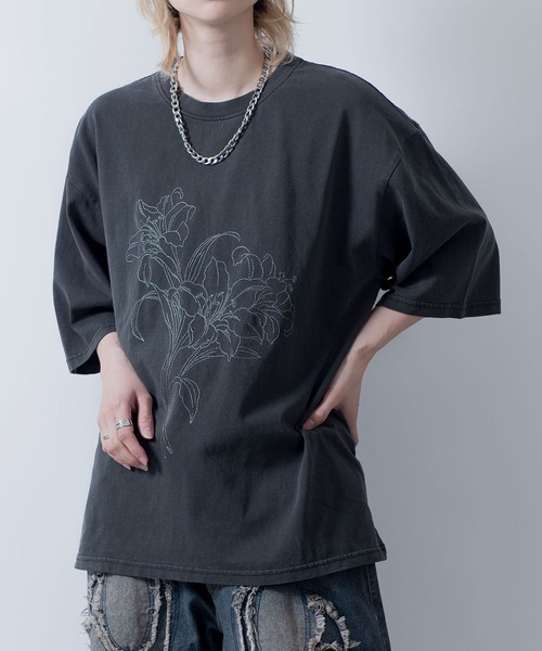 NOIZY(ノイジー)の「Pigment hard wash T-shirt(Tシャツ/カットソー・メンズ・グレー/ブラック系その他/ブラック/グレー系その他・LARGE/MEDIUM)」の13枚目の写真