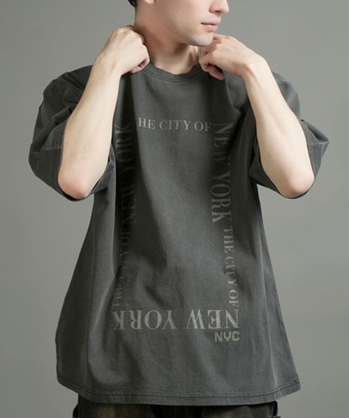 NOIZY(ノイジー)の「Pigment hard wash T-shirt(Tシャツ/カットソー・メンズ・グレー/ブラック系その他/ブラック/グレー系その他・LARGE/MEDIUM)」の7枚目の写真