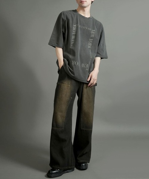 NOIZY(ノイジー)の「Pigment hard wash T-shirt(Tシャツ/カットソー・メンズ・グレー/ブラック系その他/ブラック/グレー系その他・LARGE/MEDIUM)」の8枚目の写真