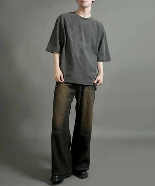 NOIZY(ノイジー)の「Pigment hard wash T-shirt(Tシャツ/カットソー・メンズ・グレー/ブラック系その他/ブラック/グレー系その他・LARGE/MEDIUM)」の14枚目の写真