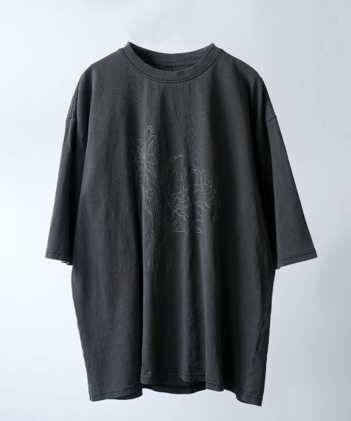 NOIZY(ノイジー)の「Pigment hard wash T-shirt(Tシャツ/カットソー・メンズ・グレー/ブラック系その他/ブラック/グレー系その他・LARGE/MEDIUM)」の12枚目の写真