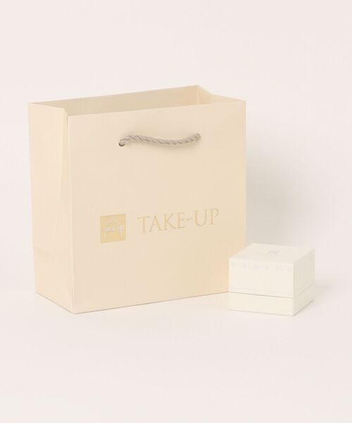 TAKE-UP(テイクアップ)の「K10 ワンポイント シェルフラワー ルビーピアス( YG)(ピアス(両耳用)・レディース・イエローゴールド・FREE)」の7枚目の写真