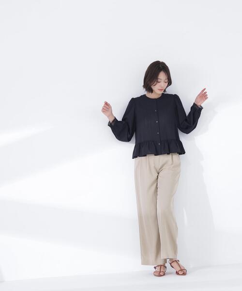 NATURAL BEAUTY BASIC（ナチュラルビューティーベーシック）の「◇レースカフスブラウス（シャツ/ブラウス・レディース・ブラック/オフホワイト/オレンジ・FREE）」の16枚目の写真