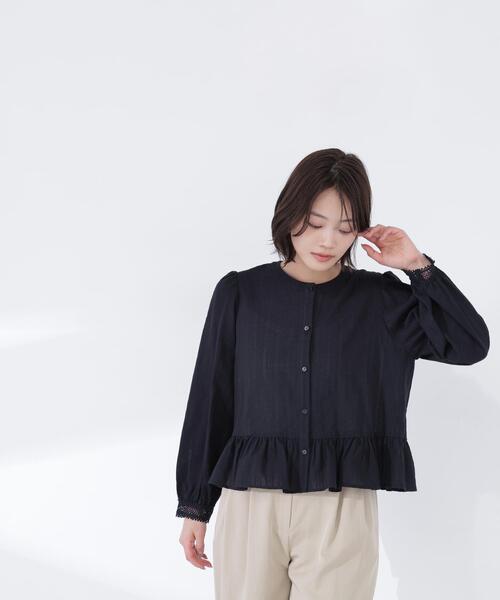 NATURAL BEAUTY BASIC（ナチュラルビューティーベーシック）の「◇レースカフスブラウス（シャツ/ブラウス・レディース・ブラック/オフホワイト/オレンジ・FREE）」の19枚目の写真