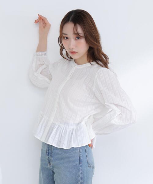 NATURAL BEAUTY BASIC(ナチュラルビューティーベーシック)の「◇レースカフスブラウス(シャツ/ブラウス・レディース・ブラック/オフホワイト/オレンジ・FREE)」の20枚目の写真