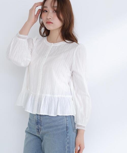 NATURAL BEAUTY BASIC(ナチュラルビューティーベーシック)の「◇レースカフスブラウス(シャツ/ブラウス・レディース・ブラック/オフホワイト/オレンジ・FREE)」の22枚目の写真