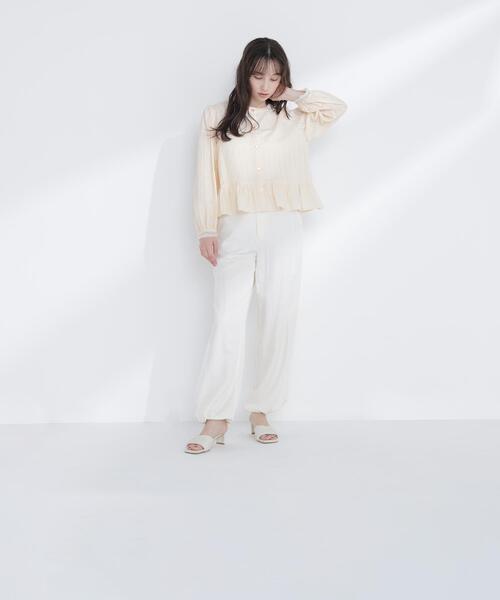 NATURAL BEAUTY BASIC（ナチュラルビューティーベーシック）の「◇レースカフスブラウス（シャツ/ブラウス・レディース・ブラック/オフホワイト/オレンジ・FREE）」の8枚目の写真