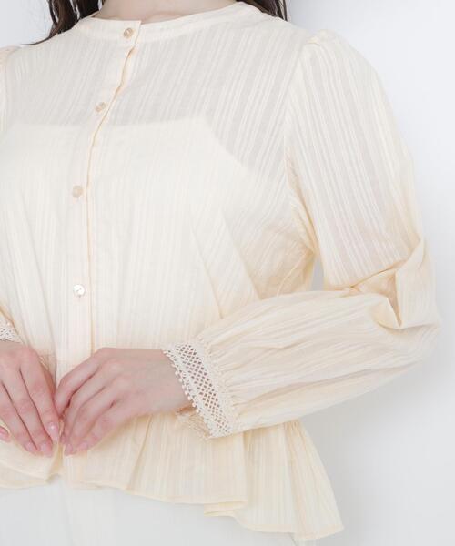 NATURAL BEAUTY BASIC（ナチュラルビューティーベーシック）の「◇レースカフスブラウス（シャツ/ブラウス・レディース・ブラック/オフホワイト/オレンジ・FREE）」の12枚目の写真