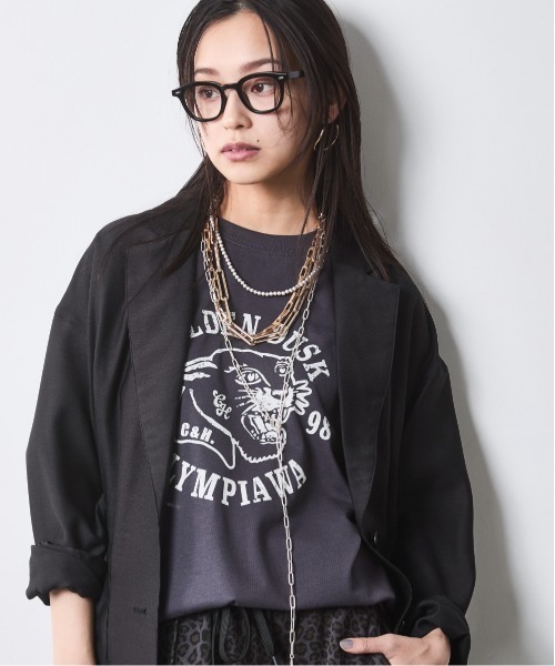 CHIC STYLE（シックスタイル）の「シアーブラウスジャケット＜大きいサイズ有＞シックスタイル（テーラードジャケット・レディース・ブラック/モカ・M/L/LL/3L/4L/5L）」の13枚目の写真