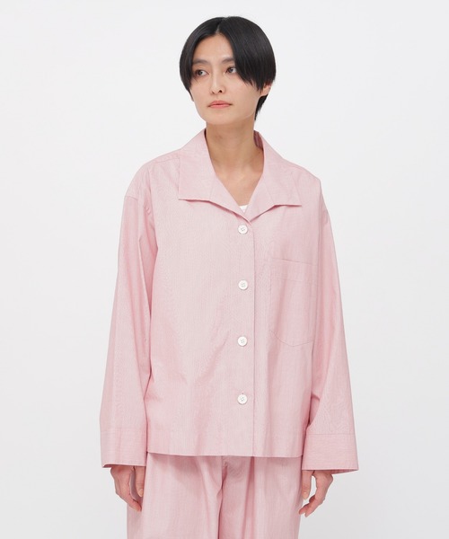 MARGARET HOWELL(マーガレットハウエル)の「HAIRLINE STRIPE COTTON(シャツ/ブラウス・レディース・レッド・FREE)」の1枚目の写真