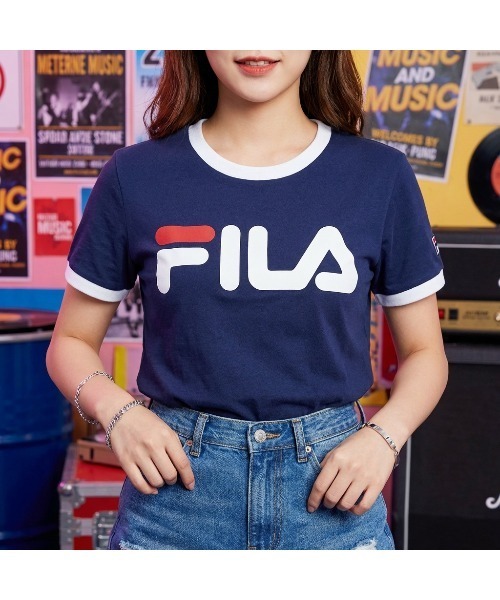 セール】S/S TEE / リンガーTシャツ（Tシャツ/カットソー）｜FILA