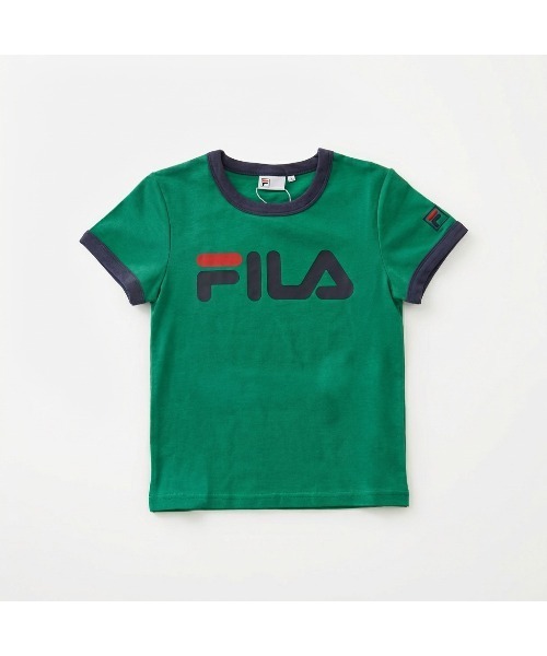FILA（フィラ）の「S/S TEE / リンガーTシャツ（Tシャツ/カットソー・レディース・ネイビー/グリーン/ホワイト・XL/L/M）」の8枚目の写真