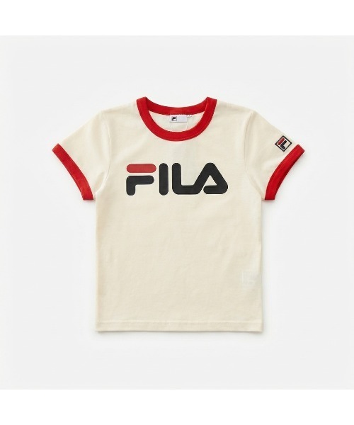 FILA（フィラ）の「S/S TEE / リンガーTシャツ（Tシャツ/カットソー・レディース・ネイビー/グリーン/ホワイト・XL/L/M）」の7枚目の写真