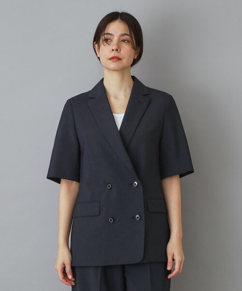 DRESSTERIOR(ドレステリア)の「【otonaMUSE5月号掲載/セットアップ可】ウォッシャブルイージーサマージャケット(テーラードジャケット・レディース・ダークグレー/ベージュ/ライトブルー・40/38/36/34)」の20枚目の写真