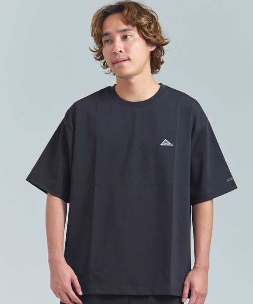 KELTY(ケルティ)の「KELTY WAPPEN LOGO S/S PONTE T-SHIRT(Tシャツ/カットソー・メンズ・ホワイト/チャコール/ブラック・M/L/XL)」の2枚目の写真