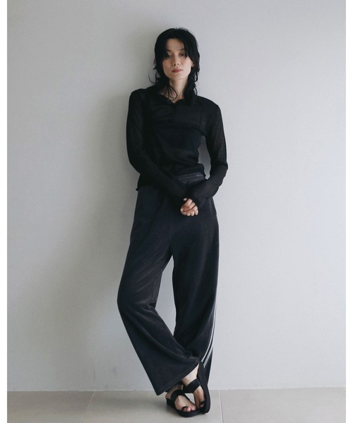 anuke（アンヌーク）の「Velour Track Pants（その他パンツ・レディース・チャコールグレー/ブラウン・36inch/38inch）」の13枚目の写真