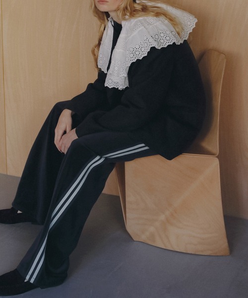 anuke（アンヌーク）の「Velour Track Pants（その他パンツ・レディース・チャコールグレー/ブラウン・36inch/38inch）」の3枚目の写真