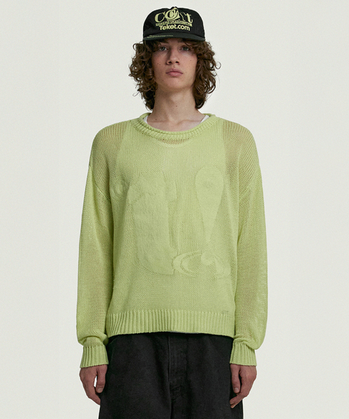 TEKET（テケット）の「Joytamin Roll Knit Sweater Yellow（ニット/セーター・レディース・その他・SMALL/MEDIUM/LARGE）」の2枚目の写真