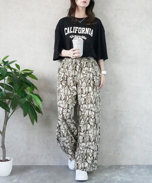 SELECT LEVERY(セレクトリベリー)の「ペイント柄イージーパンツ(その他パンツ・レディース・カーキ/ブラック/ベージュ・FREE)」の21枚目の写真