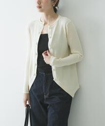 未使用洗濯URBAN RESEARCH アーバンリサーチ ワイドリブカーディガン ウォッシャブルブライトカーディガン｜春服/春ニット/洗濯可/オフィス