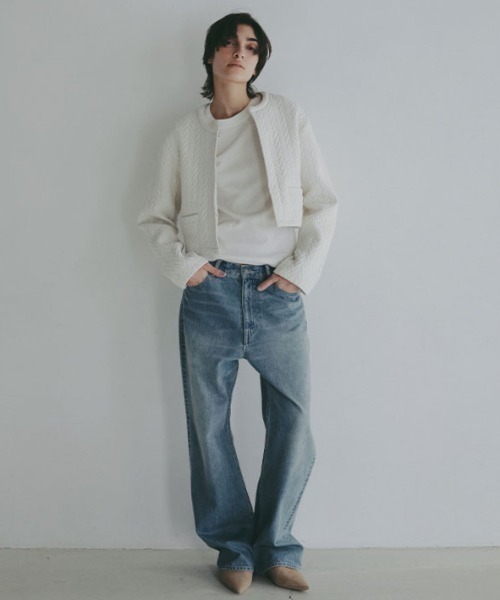 ETRE TOKYO(エトレトウキョウ)の「ハイライズストレートデニム(デニムパンツ・レディース・ブラック/ブルー・S/M)」の6枚目の写真