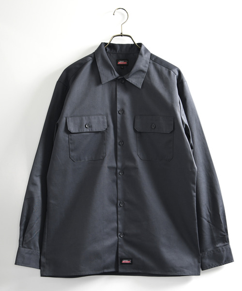 Dickies(ディッキーズ)の「【neos】GENUINE DICKIES ジェニュイン ディッキーズ ルーズシルエット ワンポイント ロゴ ツイル ワークシャツ(シャツ/ブラウス・メンズ・ベージュ/ブラック/カーキ/チャコールグレー・MEDIUM/LARGE/X-LARGE)」の13枚目の写真