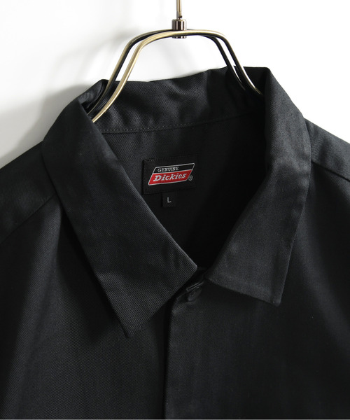 Dickies(ディッキーズ)の「【neos】GENUINE DICKIES ジェニュイン ディッキーズ ルーズシルエット ワンポイント ロゴ ツイル ワークシャツ(シャツ/ブラウス・メンズ・ベージュ/ブラック/カーキ/チャコールグレー・MEDIUM/LARGE/X-LARGE)」の18枚目の写真