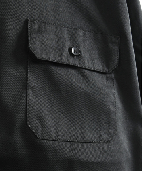 Dickies(ディッキーズ)の「【neos】GENUINE DICKIES ジェニュイン ディッキーズ ルーズシルエット ワンポイント ロゴ ツイル ワークシャツ(シャツ/ブラウス・メンズ・ベージュ/ブラック/カーキ/チャコールグレー・MEDIUM/LARGE/X-LARGE)」の20枚目の写真