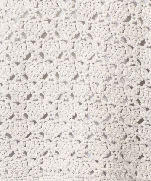 studio CLIP（スタディオクリップ）の「《natural by clip》かぎ針ニットキャミソール（キャミソール・レディース・グレー/アイボリー・FREE）」の17枚目の写真