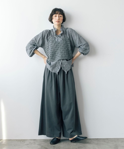 studio CLIP（スタディオクリップ）の「《natural by clip》かぎ針ニットキャミソール（キャミソール・レディース・グレー/アイボリー・FREE）」の18枚目の写真