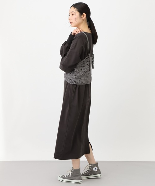 studio CLIP（スタディオクリップ）の「《natural by clip》かぎ針ニットキャミソール（キャミソール・レディース・グレー/アイボリー・FREE）」の7枚目の写真