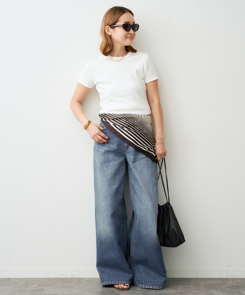 Deuxieme Classe（ドゥーズィエムクラス）の「*Comfort Tシャツ（Tシャツ/カットソー・レディース・ホワイト/ネイビー・FREE）」の6枚目の写真