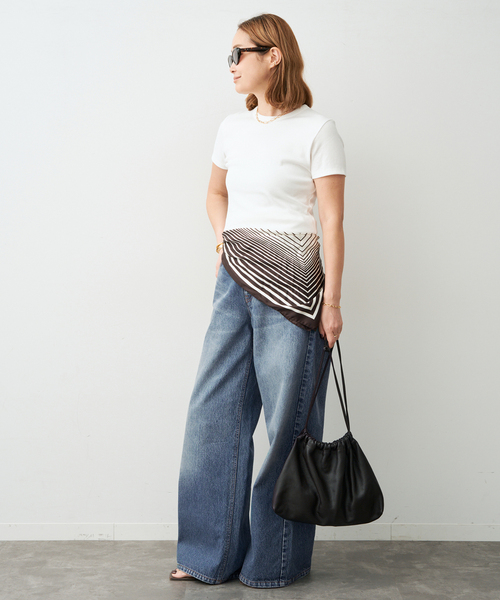 Deuxieme Classe（ドゥーズィエムクラス）の「*Comfort Tシャツ（Tシャツ/カットソー・レディース・ホワイト/ネイビー・FREE）」の7枚目の写真