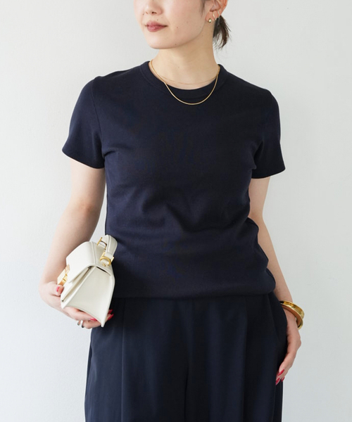 Deuxieme Classe（ドゥーズィエムクラス）の「*Comfort Tシャツ（Tシャツ/カットソー・レディース・ホワイト/ネイビー・FREE）」の9枚目の写真