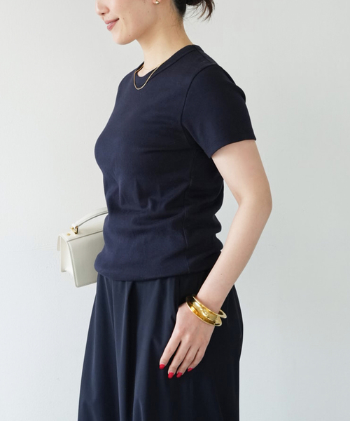 Deuxieme Classe（ドゥーズィエムクラス）の「*Comfort Tシャツ（Tシャツ/カットソー・レディース・ホワイト/ネイビー・FREE）」の10枚目の写真