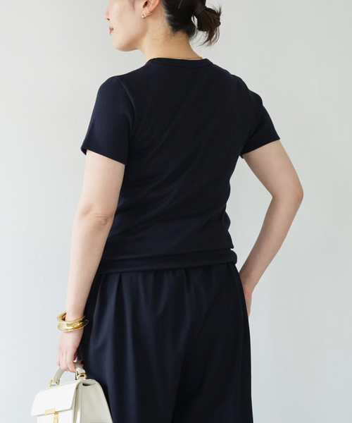 Deuxieme Classe（ドゥーズィエムクラス）の「*Comfort Tシャツ（Tシャツ/カットソー・レディース・ホワイト/ネイビー・FREE）」の11枚目の写真